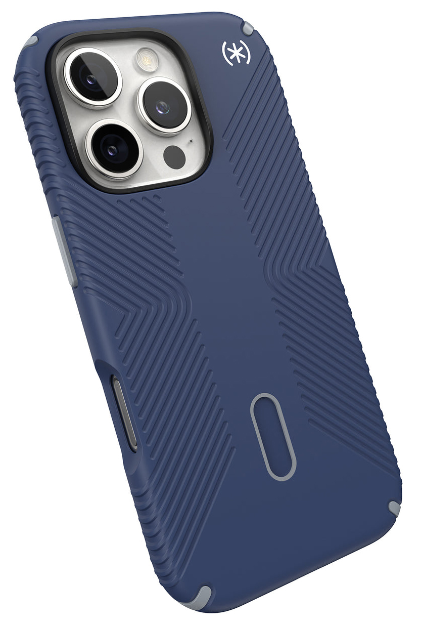 Speck Presidio 2 Grip Clicklock iPhone 16 Pro hoesje blauw