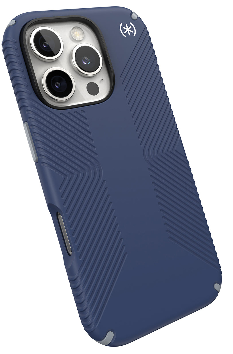 Speck Presidio 2 Grip iPhone 16 Pro Max hoesje blauw