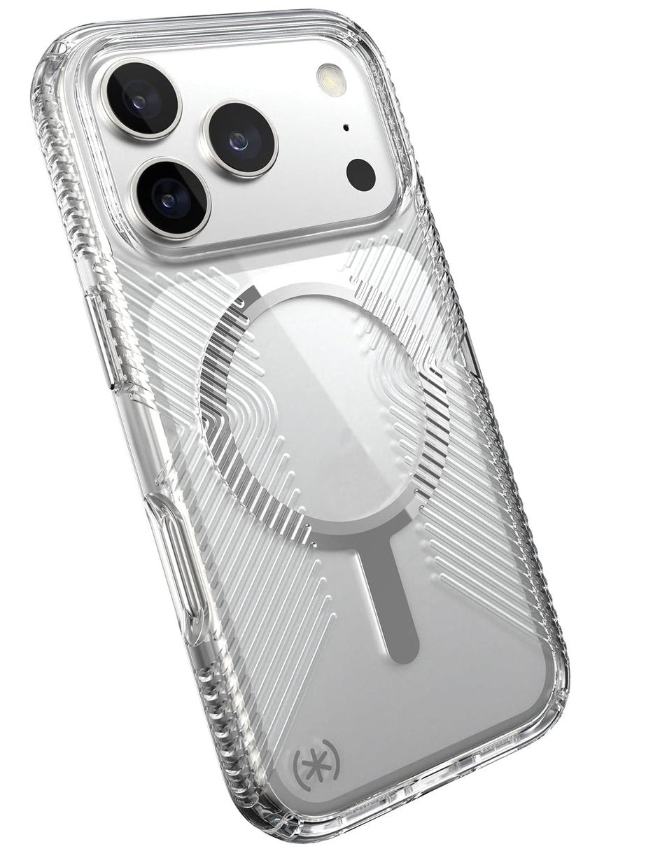 Speck Presidio Perfect Clear Clicklock iPhone 17 Pro hoesje transparant
