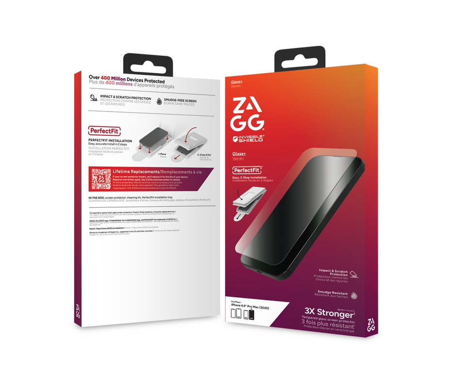 ZAGG InvisibleShield Glass iPhone 17 Pro Max screenprotector