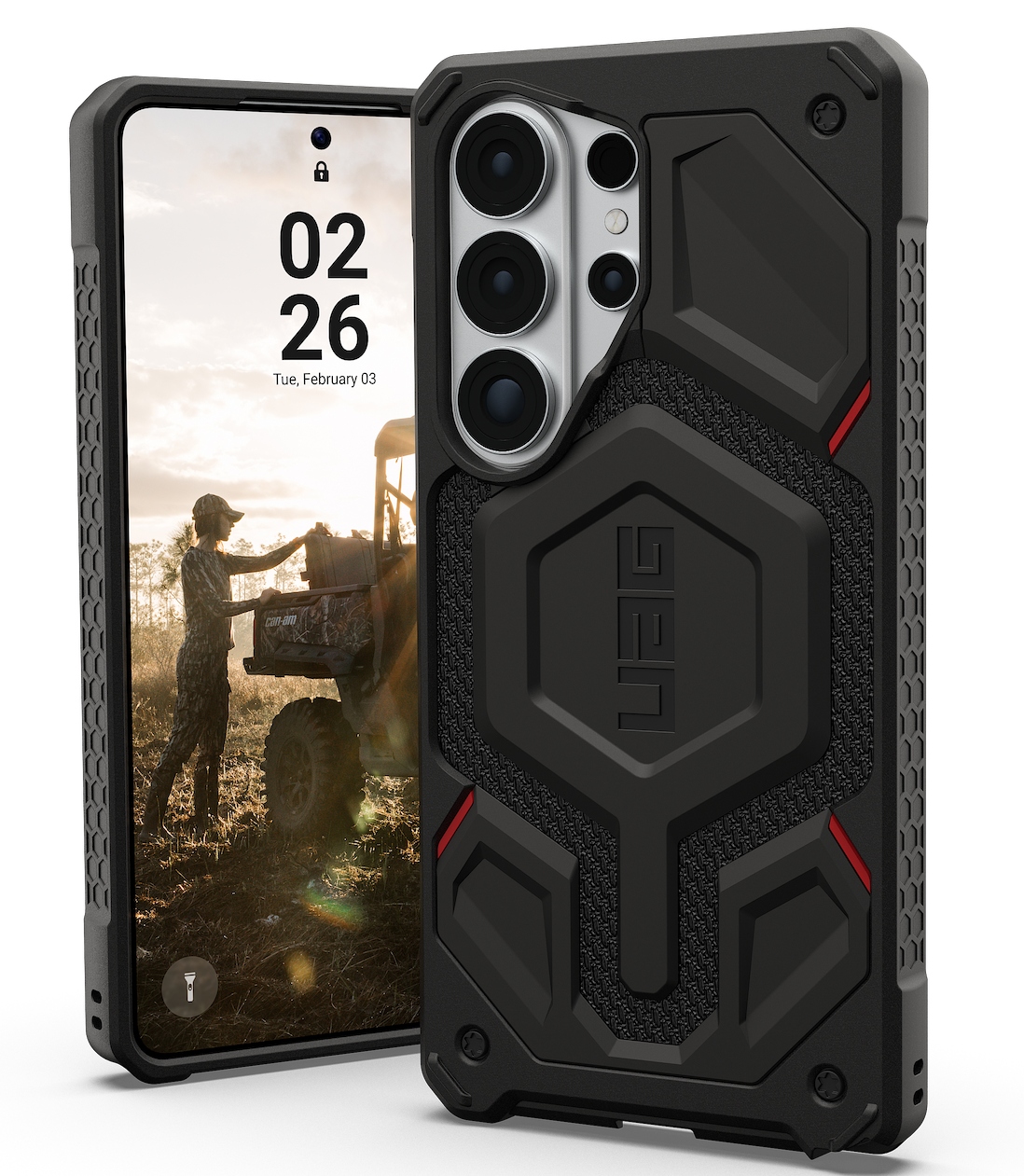 UAG Monarch Pro Galaxy S26 Ultra hoesje kevlar zwart