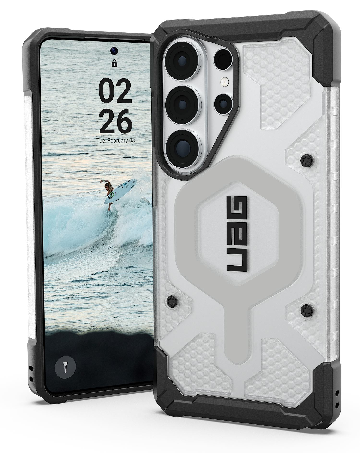 UAG Pathfinder MagSafe Galaxy S26 Ultra hoesje zilver