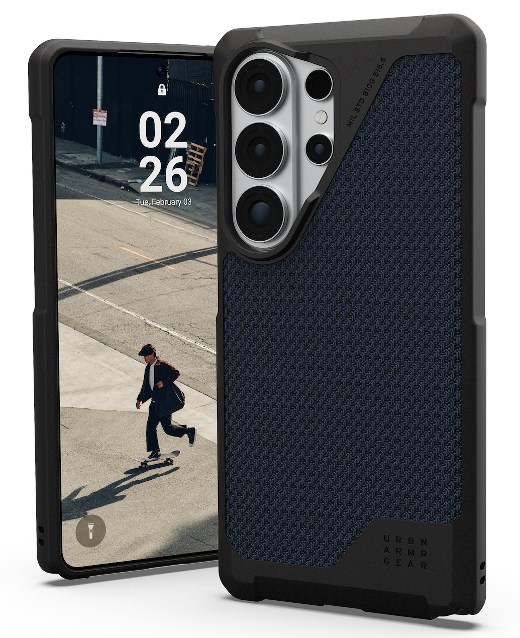 UAG Metropolis LT MagSafe Galaxy S26 Ultra hoesje kevlar blauw