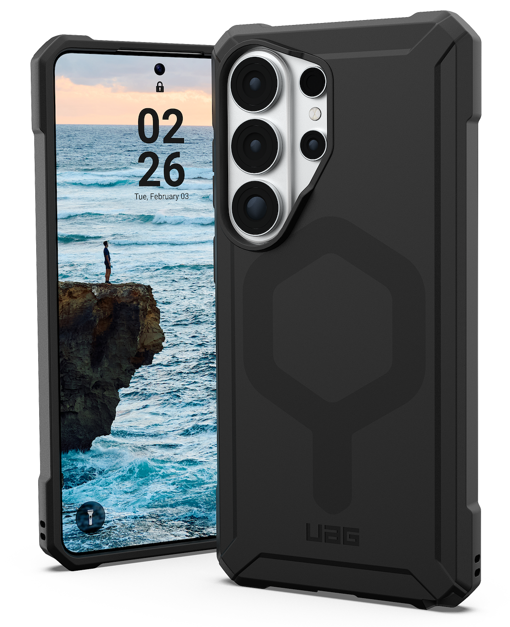 UAG Essential Armor MagSafe Galaxy S26 Ultra hoesje zwart