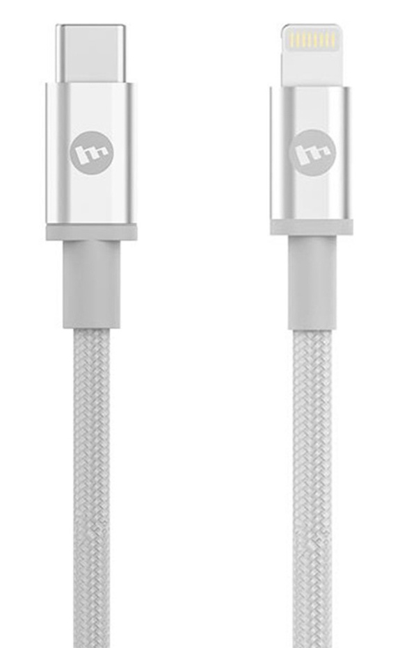 mophie Nylon Lightning naar USB-C kabel 1 meter Wit