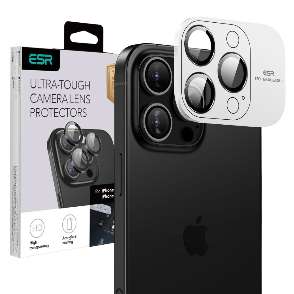 ESR Camera Lens iPhone 16 Pro / 16 Pro Max beschermer zwart