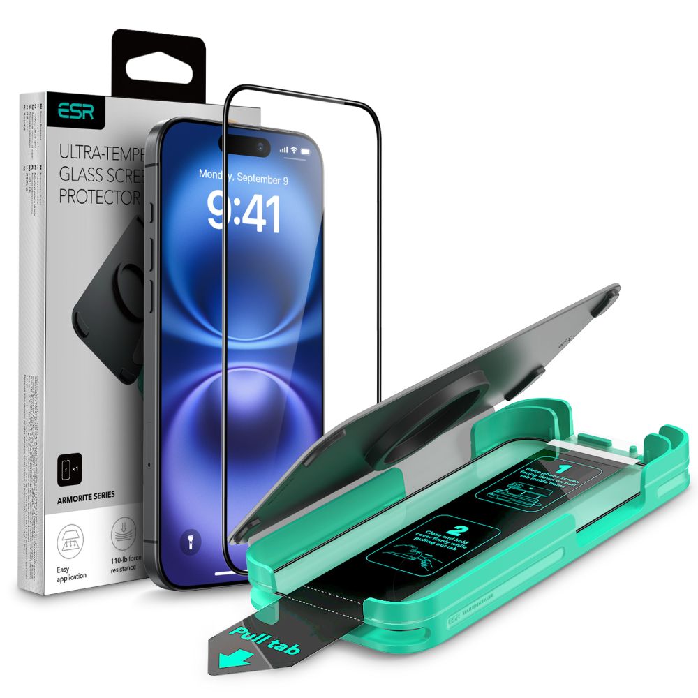 ESR Amorite Glazen iPhone 16 Pro Max screenprotector