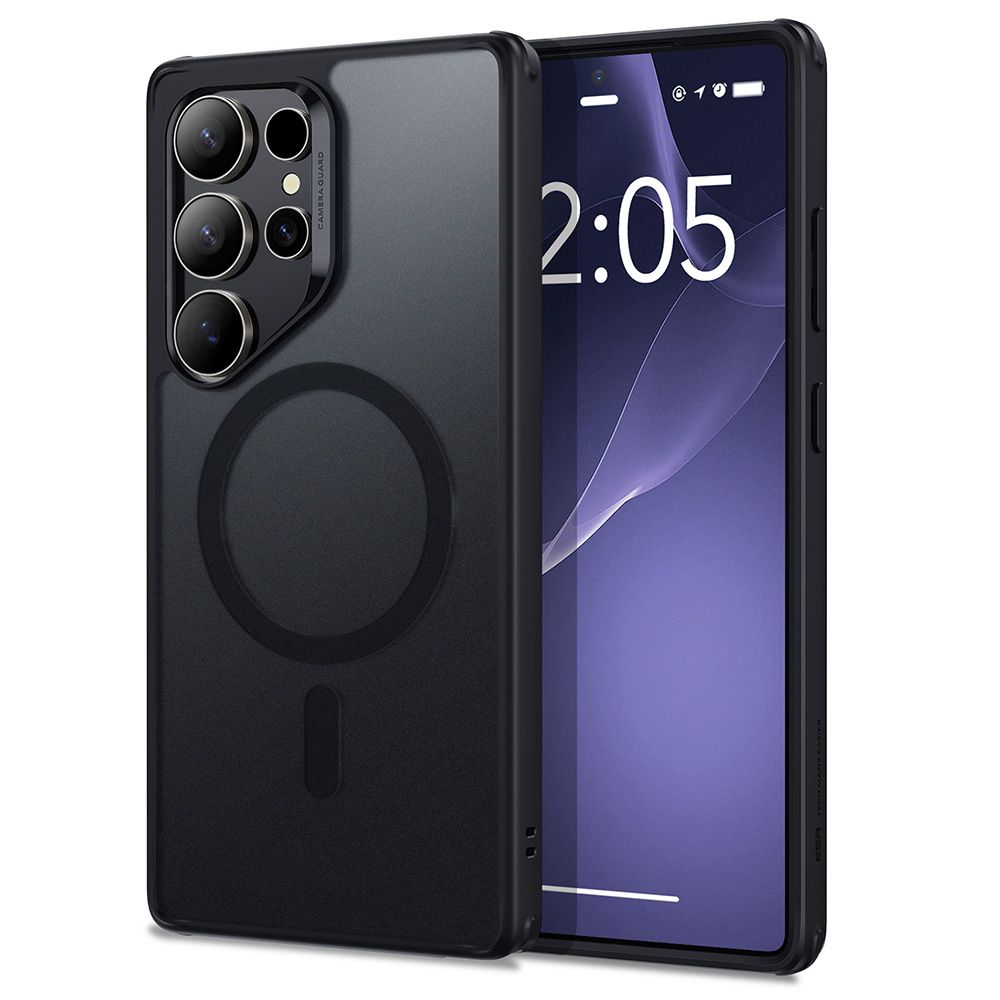 ESR Classic Hybrid HaloLock Galaxy S25 Ultra hoesje frost zwart