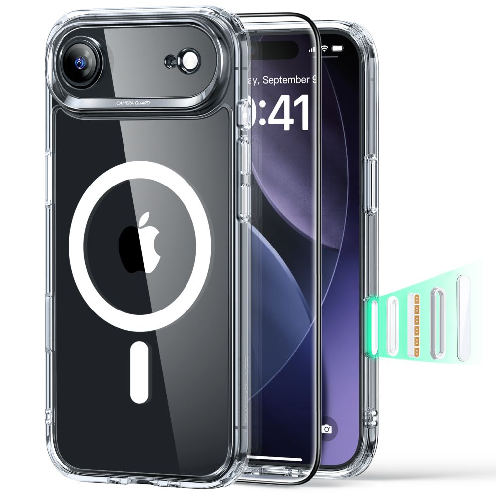 ESR Classic Hybrid MagSafe iPhone 17 Air hoesje met screenprotector