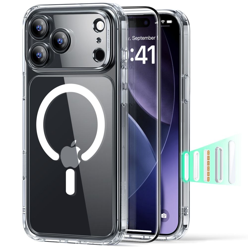 ESR Classic Hybrid MagSafe iPhone 17 Pro hoesje met screenprotector