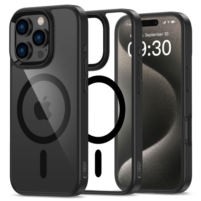 Tech Protection MagSafe iPhone 16 Pro hoesje zwart