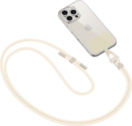 TechProtection Rope universeel draagkoord voor elke telefoon beige