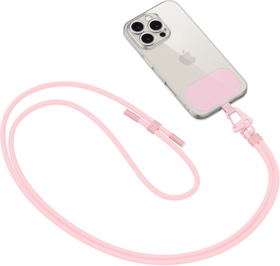 TechProtection Rope universeel draagkoord voor elke telefoon roze