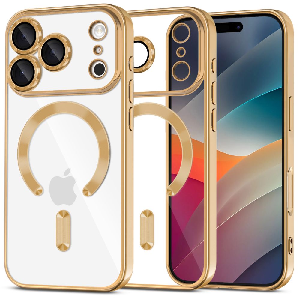 TechProtection Flex MagSafe iPhone 17 Pro hoesje goud
