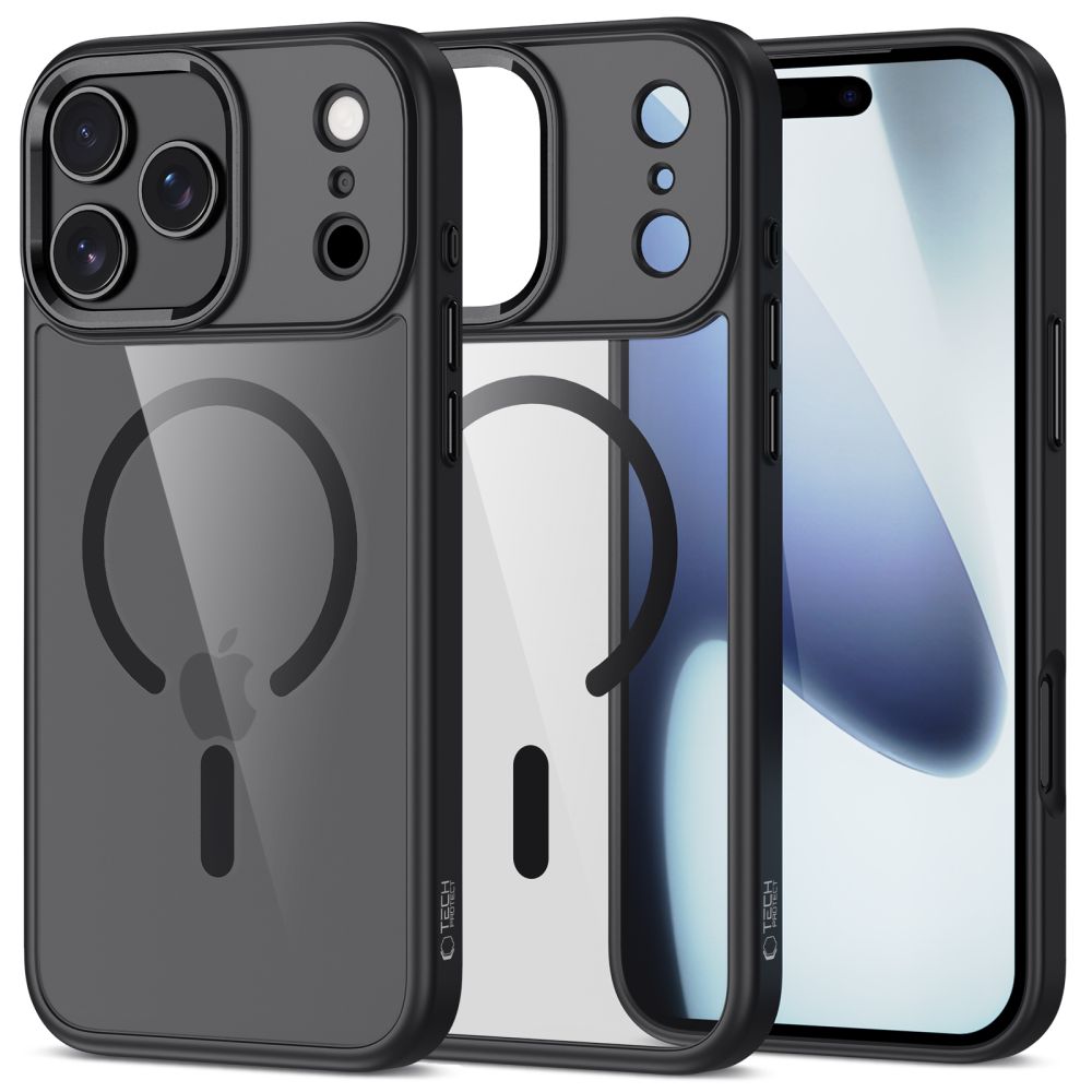 TechProtection Hybrid MagSafe iPhone 17 Pro Max hoesje zwart
