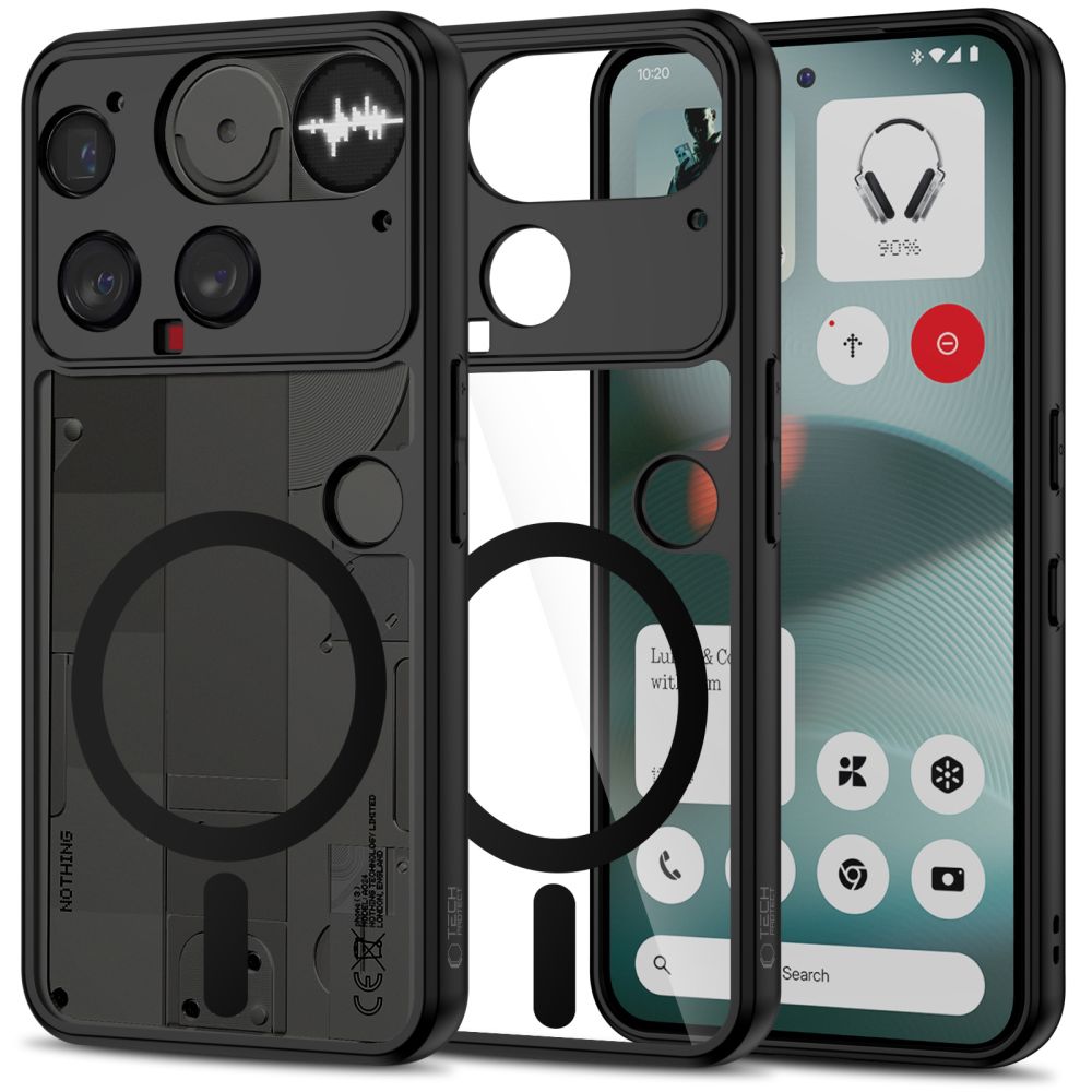 TechProtection MagSafe Nothing Phone 3 hoesje zwart