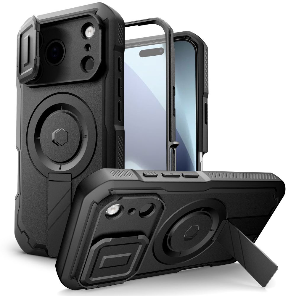 TechProtection Kevlar MagSafe iPhone 17 Pro Max hoesje zwart