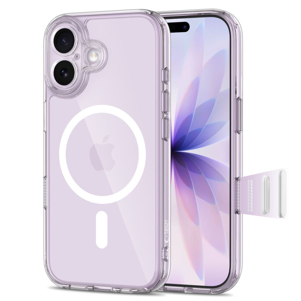 TechProtection Hybrid MagSafe iPhone 17 hoesje transparant met camera controle