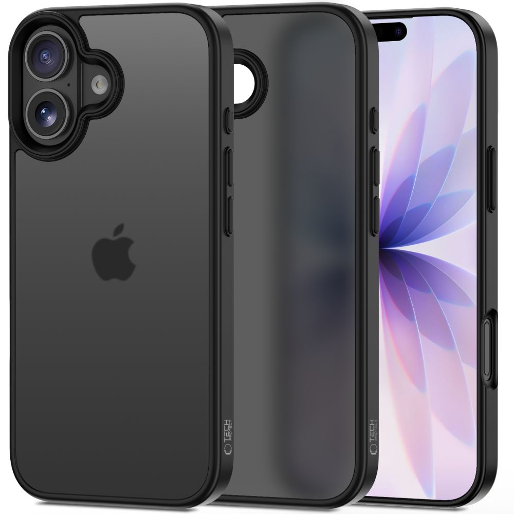 TechProtection mat iPhone 17 hoesje zwart