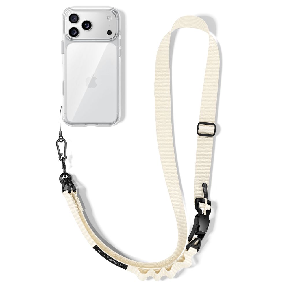 TechProtection Crossbody draagkoord voor elke telefoon beige