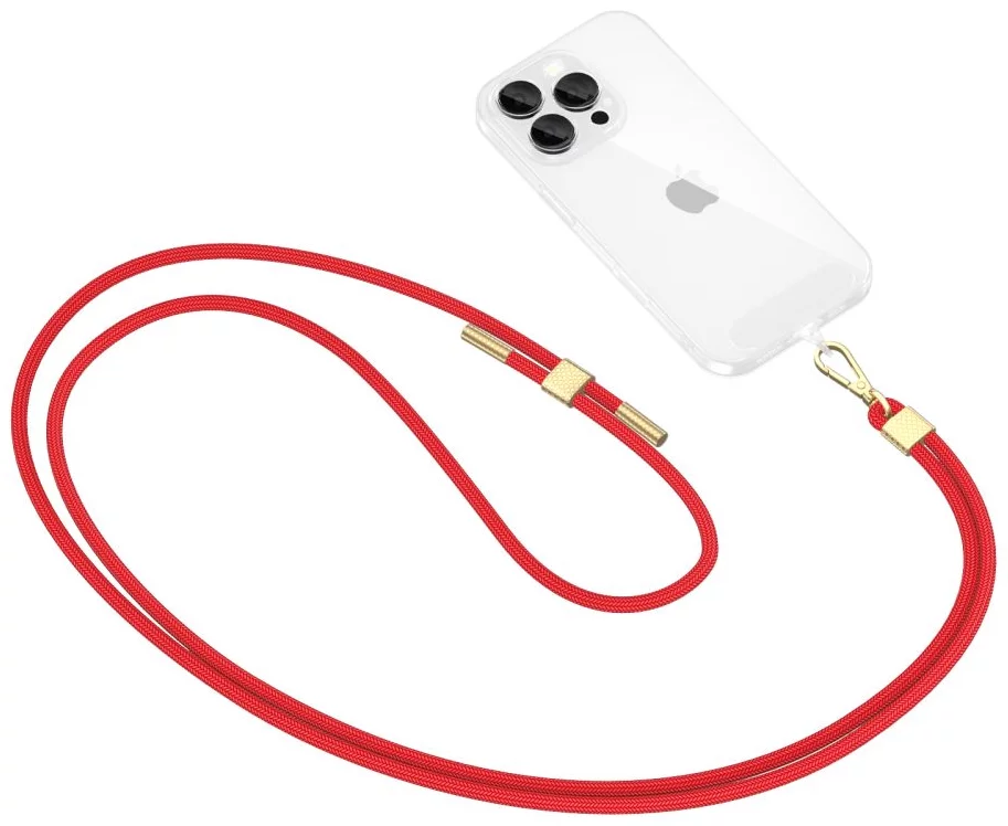 TechProtection universeel draagkoord voor elke telefoon rood / goud