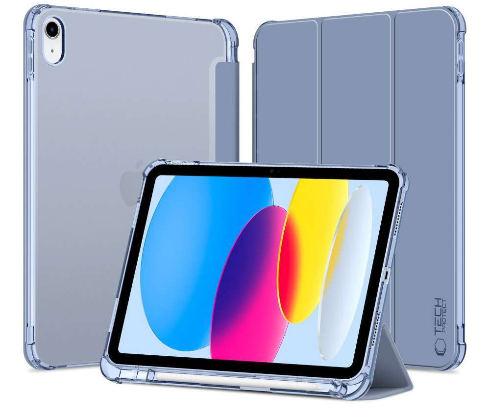 TechProtection Pencil Hybrid iPad 2022&nbsp;10,9 inch hoesje grijsblauw