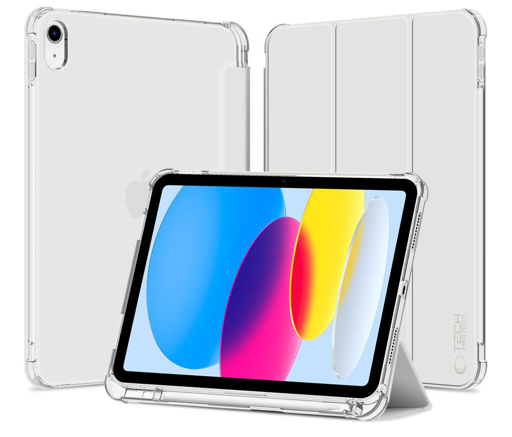 TechProtection Pencil Hybrid iPad 2022&nbsp;10,9 inch hoesje zilver