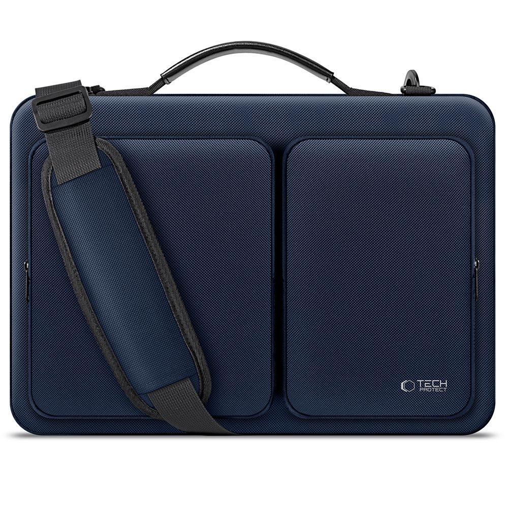 TechProtection Defender MacBook 15 / 16 inch sleeve laptop tas navy
