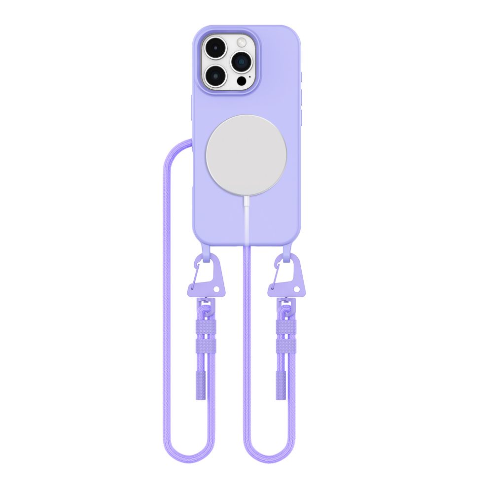 TechProtection iPhone 16 Pro Max hoesje met koord lavender