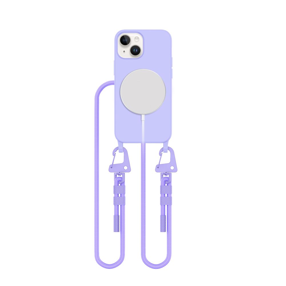 Tech Protection MagSafe iPhone 13 mini hoesje met koord lavender