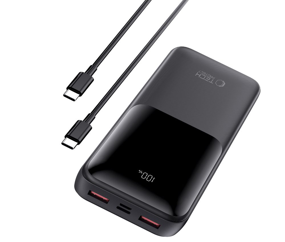 TechProtection&nbsp;20000mAh 22.5W powerbank zwart