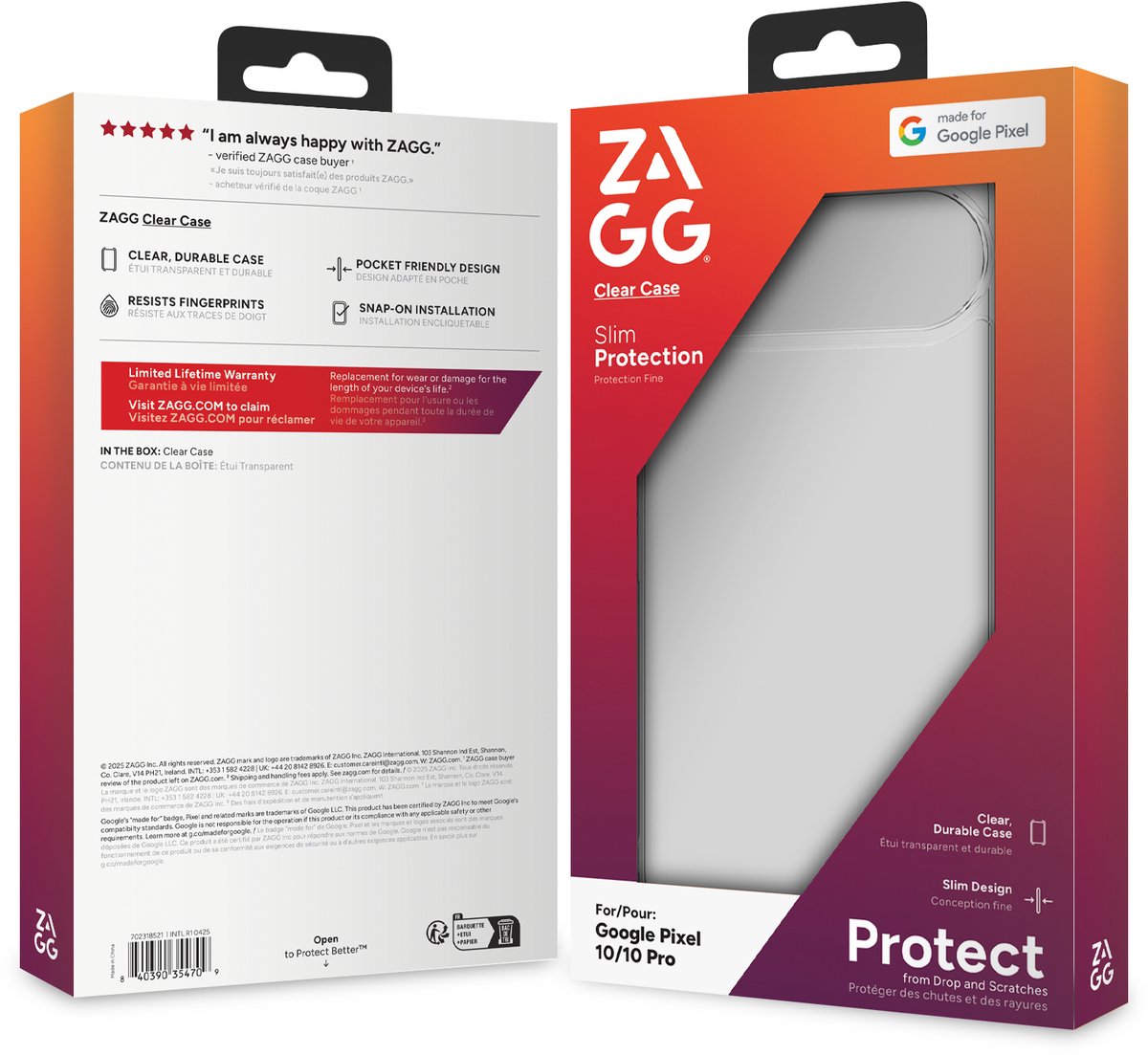 ZAGG Luxe Google Pixel 10 Pro XL hoesje transparant