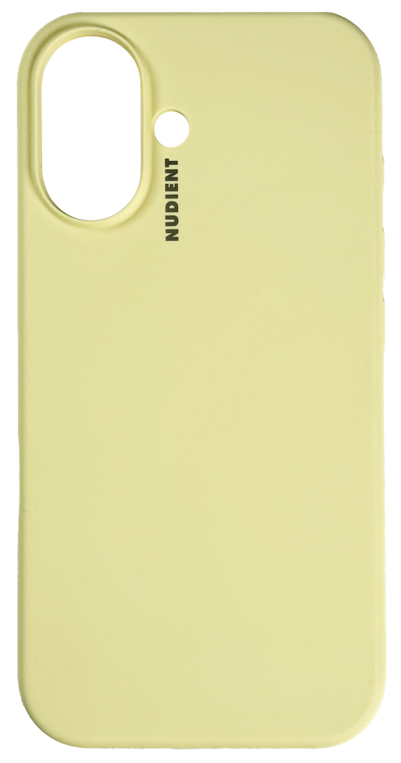 Nudient Base Case iPhone 16 Plus hoesje geel