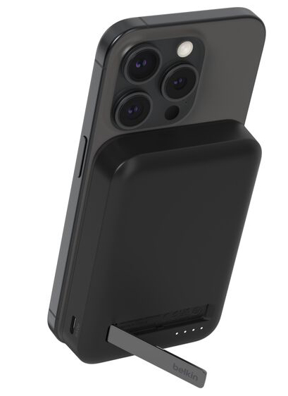 Belkin MagSafe Qi2 8000 mAh powerbank met stand zwart