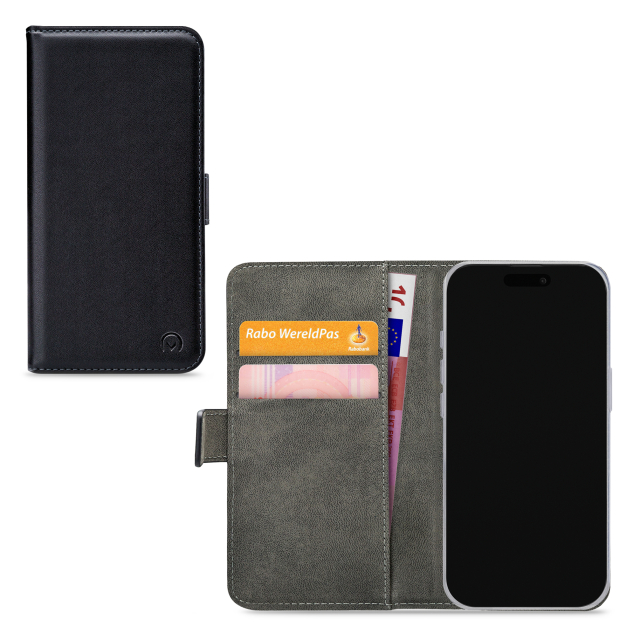 Mobilize Classic Gelly Wallet iPhone 17 Pro Max hoesje zwart
