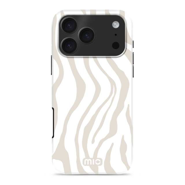 MIO MagSafe iPhone 17 Pro Max hoesje Sandy Zebra