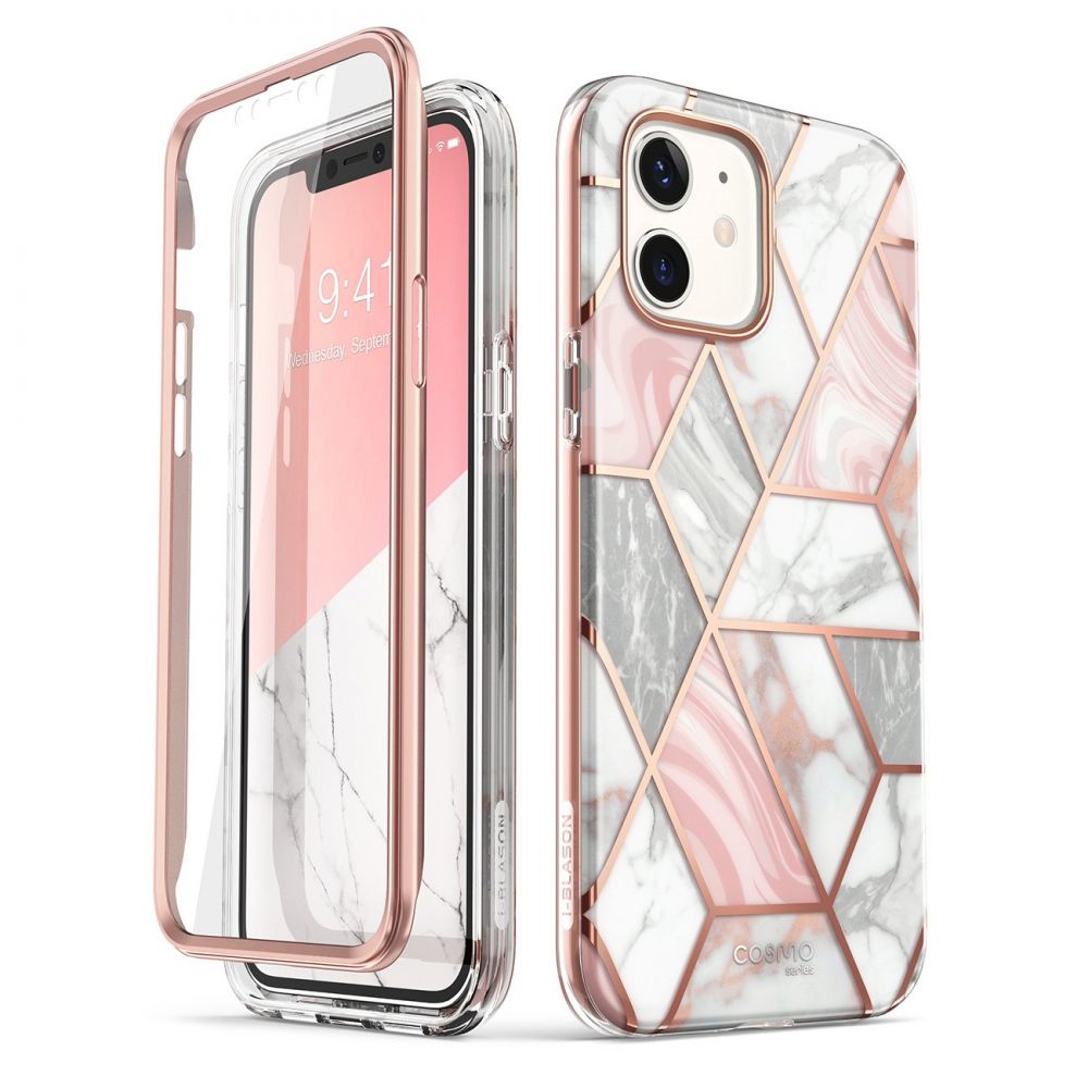 Supcase Cosmo iPhone 12 mini hoesje Marble