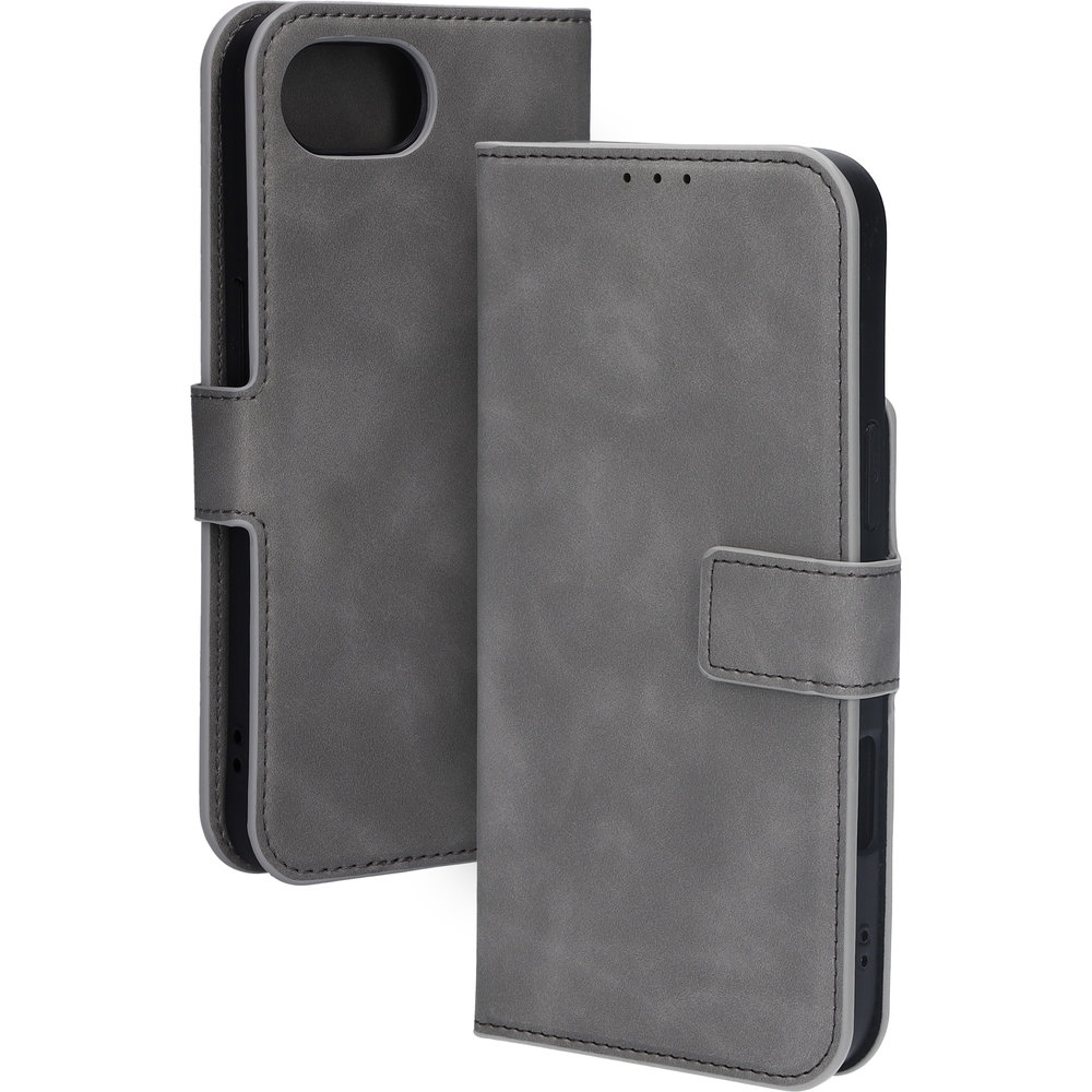 Mobiparts Classic Wallet iPhone 17e / 16e hoesje grijs  