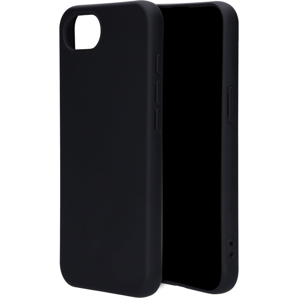 Mobiparts silicone iPhone 17e / 16e hoesje zwart