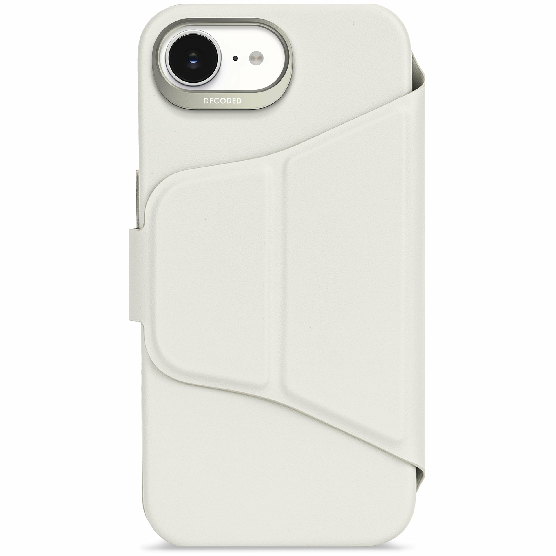 Decoded siliconen 2 in 1 wallet iPhone 17e / 16e hoesje clay