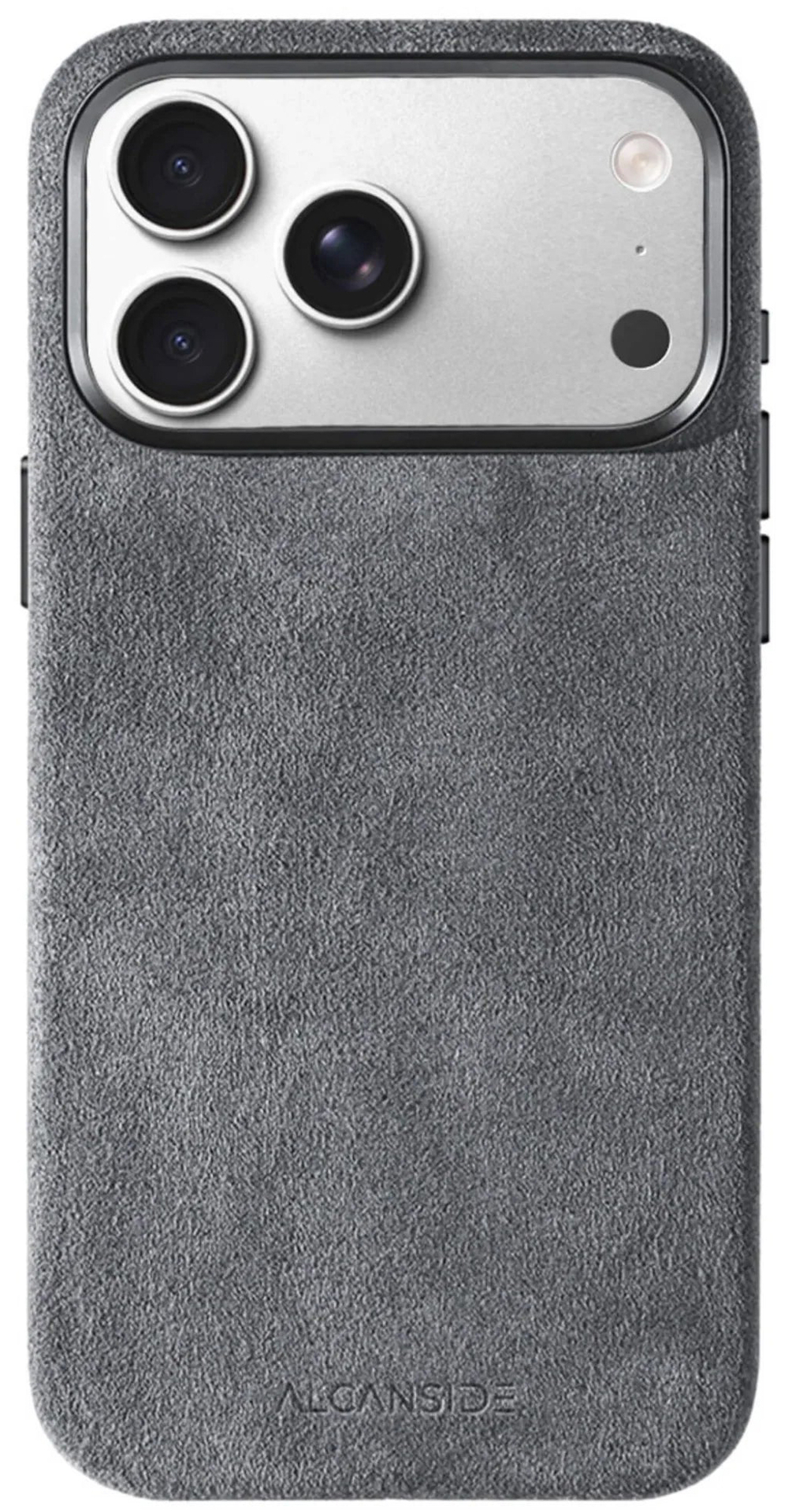 Alcanside Alcantara iPhone 17 Pro Max hoesje nardo grijs