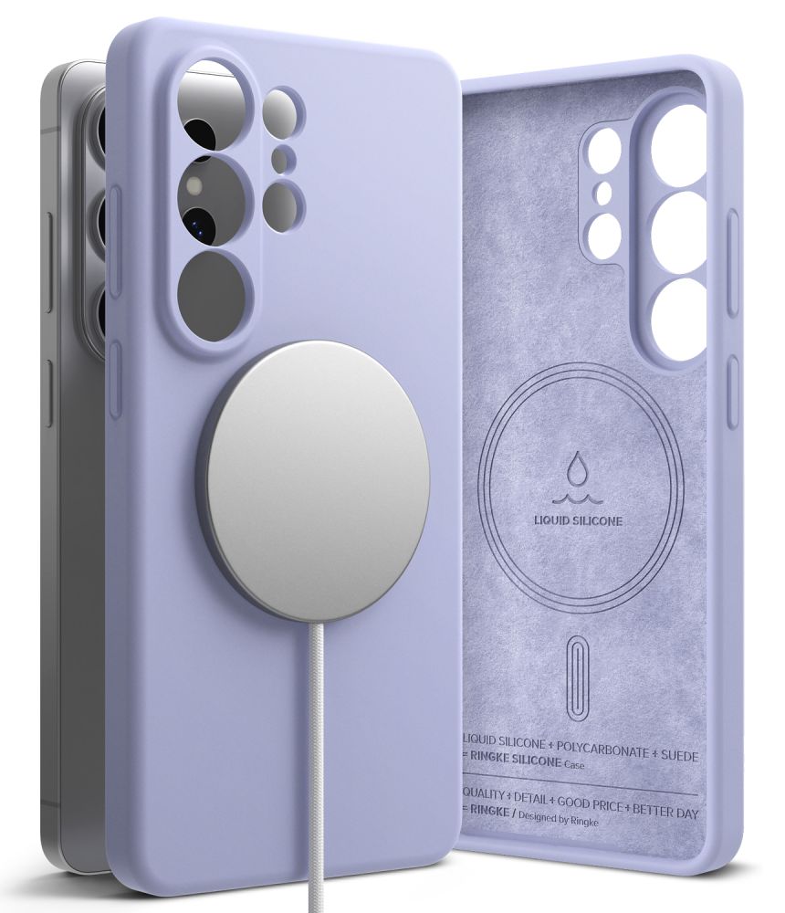Ringke MagSafe Silicone Galaxy S26 Ultra hoesje lavender
