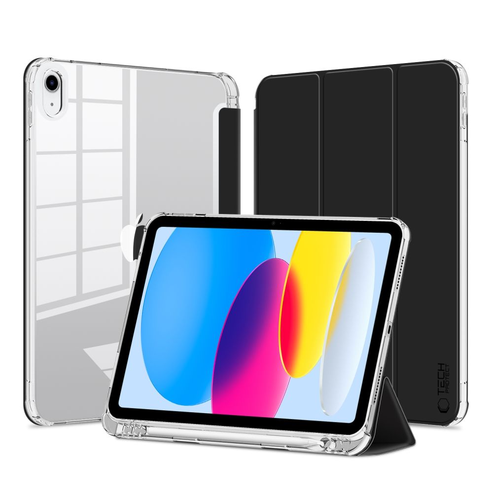 TechProtection Pencil Hybrid iPad 2022&nbsp;10,9 inch hoesje zwart