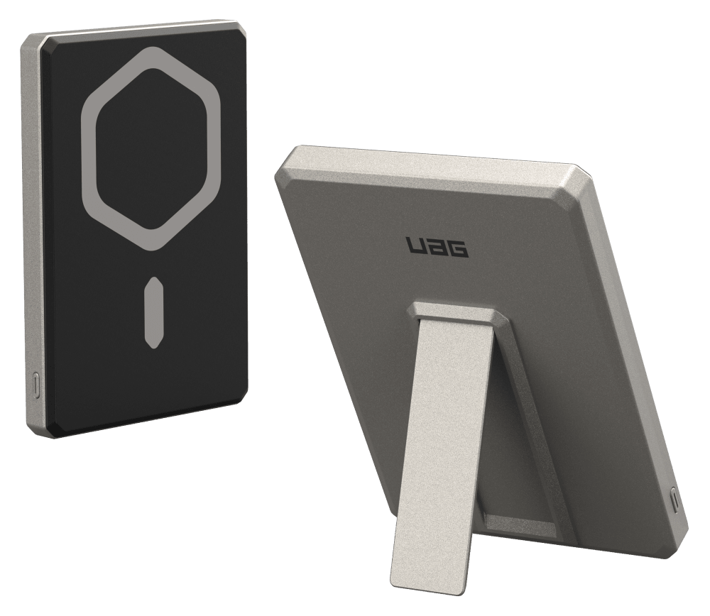 UAG Rugged MagSafe 5000 mAh powerbank met stand titanium