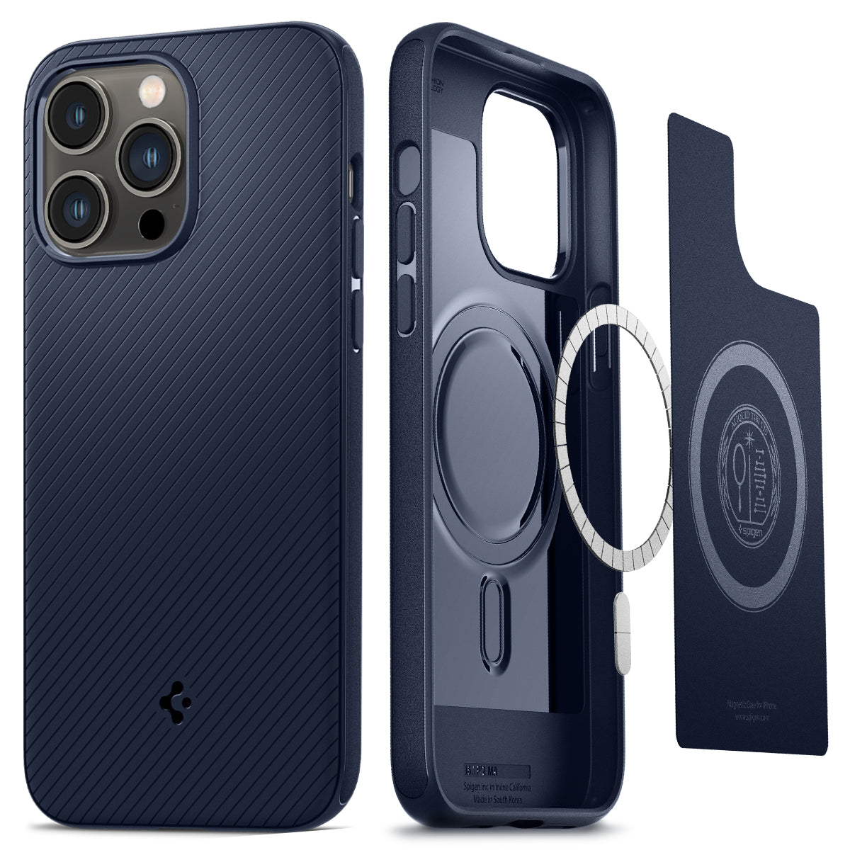 Spigen Mag Armor MagSafe iPhone 14 Pro Max hoesje navy