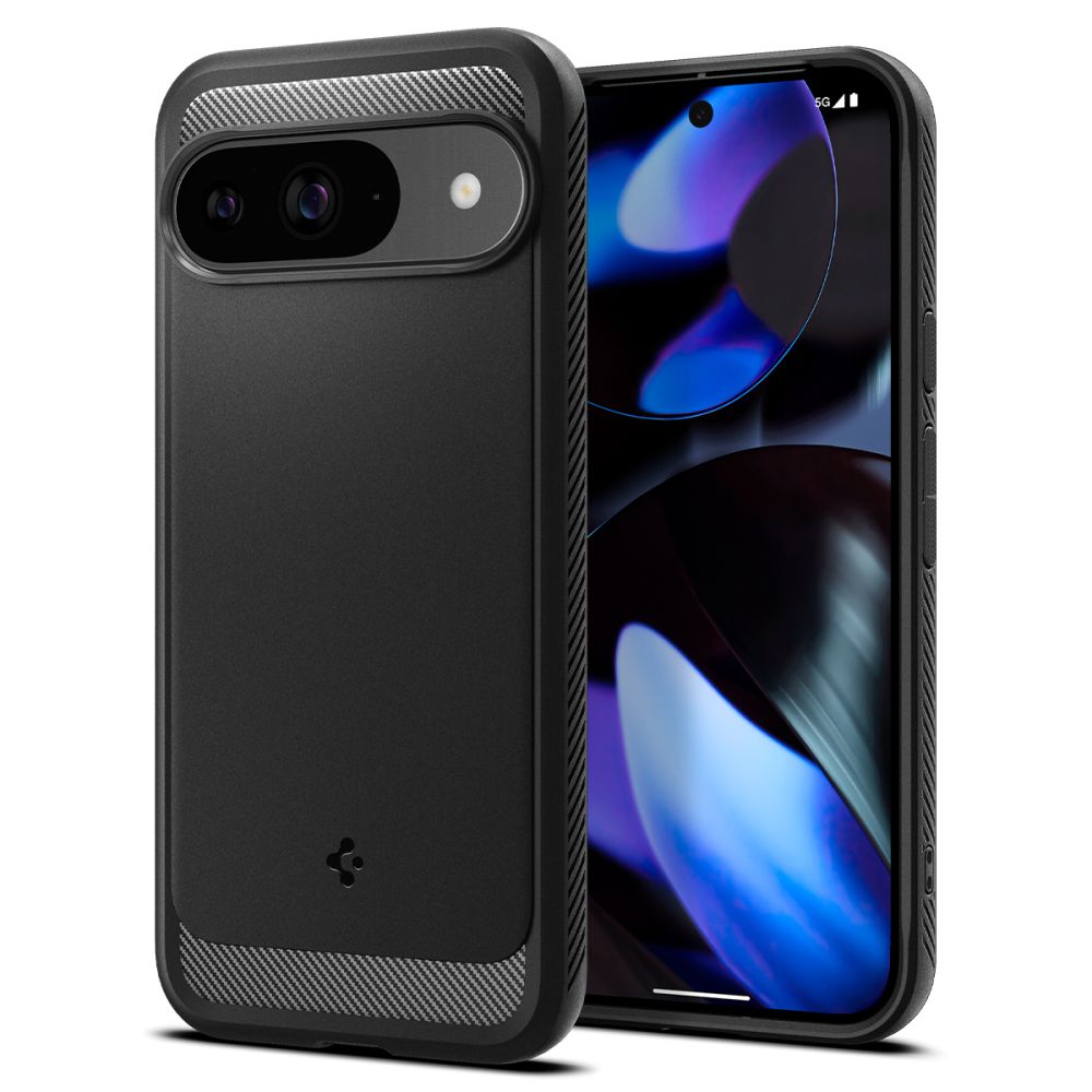 Spigen Rugged Armor Pixel 9 / 9 Pro hoesje zwart