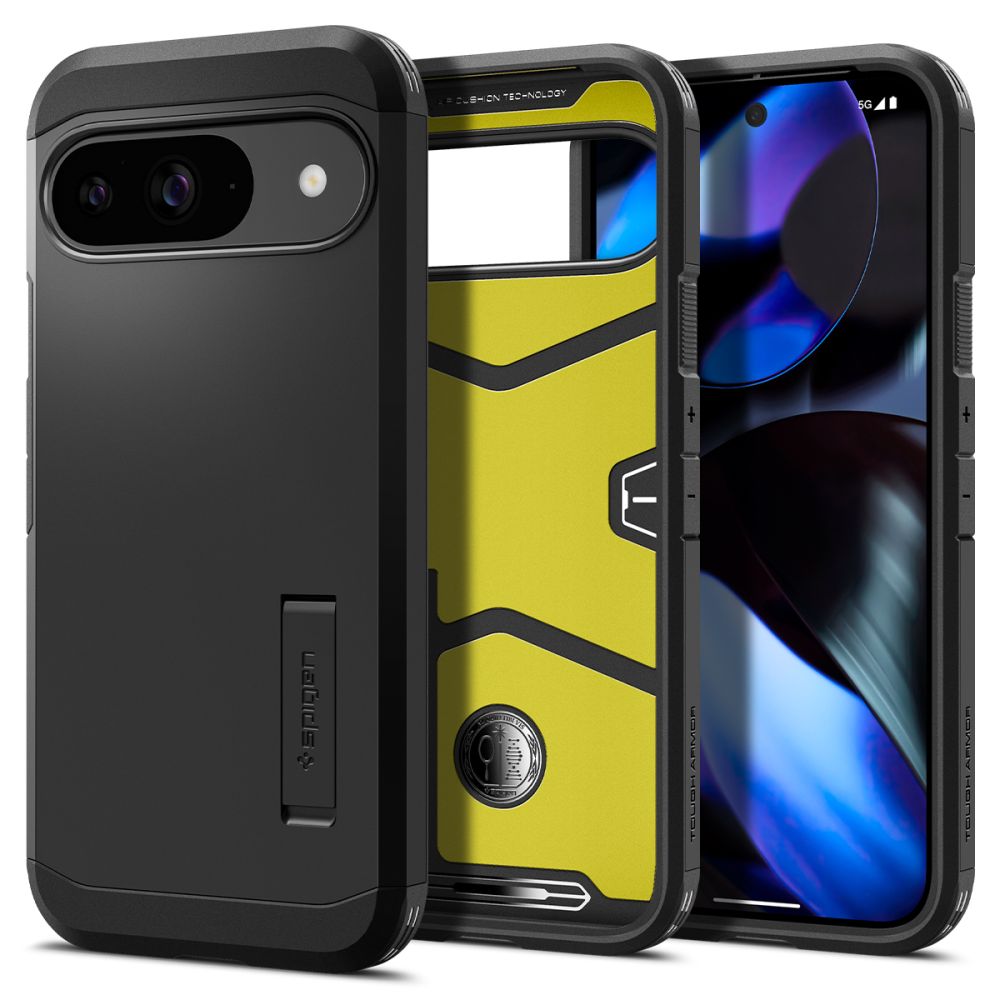 Spigen Tough Armor Pixel 9 / 9 Pro hoesje zwart