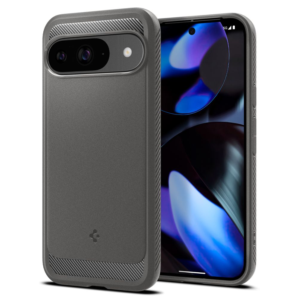 Spigen Rugged Armor Pixel 9 / 9 Pro hoesje grijs
