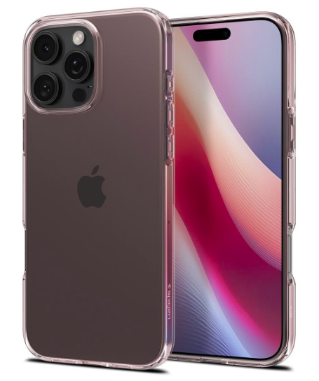 Spigen Crystal Flex iPhone 16 Pro Max hoesje roze 