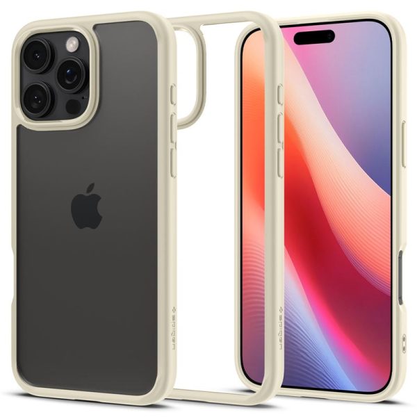 Spigen Crystal Hybrid iPhone 16 Pro Max&nbsp;hoesje beige 